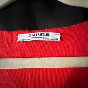 Zara Trafaluc Red Top